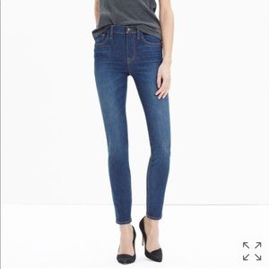 Madewell 9” High Riser Skinny Jeans in Surfside